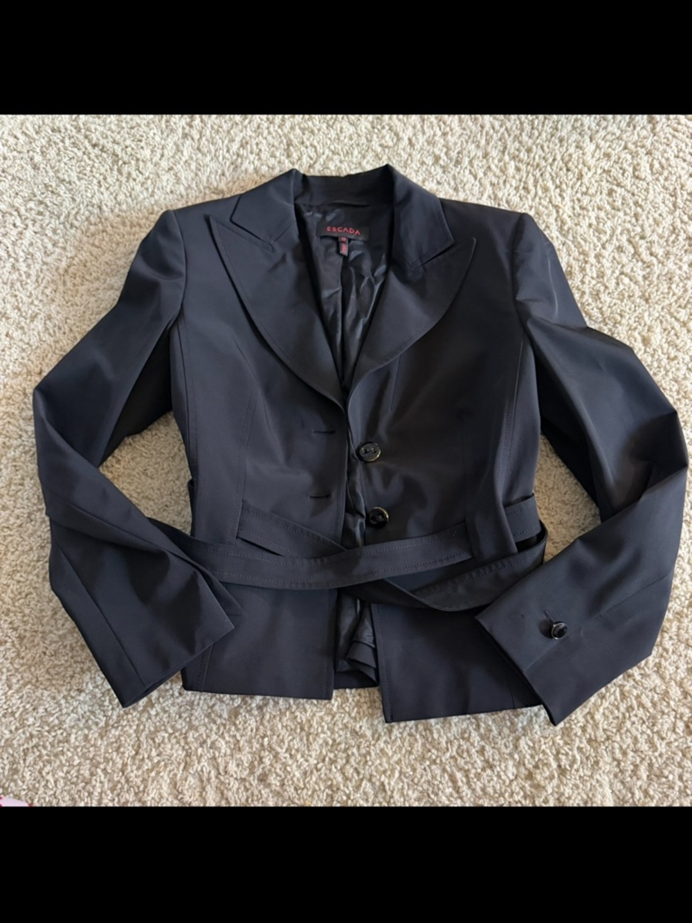 Escada black blazer